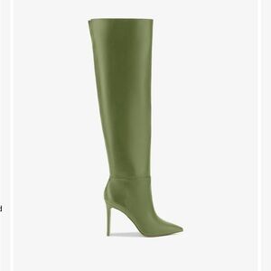 Larroude x Jennifer Fisher Martini Green Over the Knee Boots Stiletto Heel
NWT